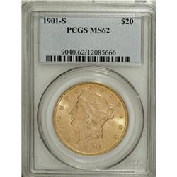 1901-S $20 MS62 PCGS