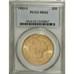 1903-S $20 MS62 PCGS