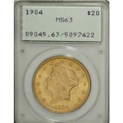 1904 $20 MS63 PCGS