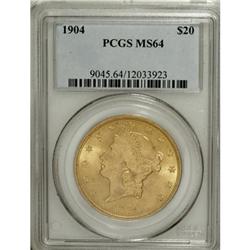 1904 $20 MS64 PCGS