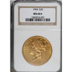 1904 $20 MS64 NGC
