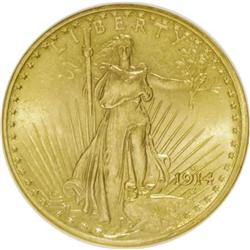 1914-S $20 MS64 NGC