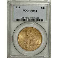 1915 $20 MS62 PCGS