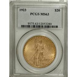 1923 $20 MS63 PCGS