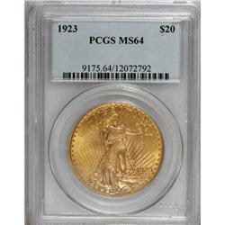 1923 $20 MS64 PCGS