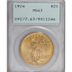 1924 $20 MS63 PCGS