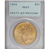 Image 1 : 1924 $20 MS63 PCGS
