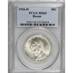 1936-D 50C Boone MS65 PCGS
