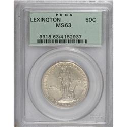 1925 50C Lexington MS63 PCGS