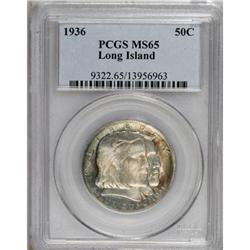 1936 50C Long Island MS65 PCGS