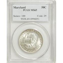 1934 50C Maryland MS65 PCGS