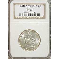 1938 50C New Rochelle MS63 NGC