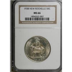 1938 50C New Rochelle MS66 NGC
