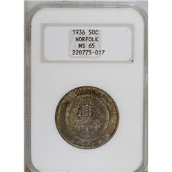 1936 50C Norfolk MS65 NGC
