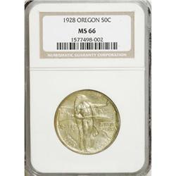 1928 50C Oregon MS66 NGC