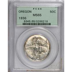 1936 50C Oregon MS65 PCGS