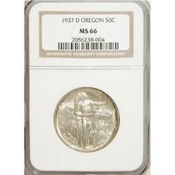 1937-D 50C Oregon MS66 NGC