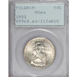 1921 50C Pilgrim MS64 PCGS