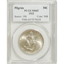 1921 50C Pilgrim MS65 PCGS