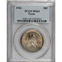 1934 50C Texas MS64 PCGS