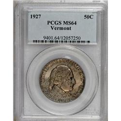 1927 50C Vermont MS64 PCGS