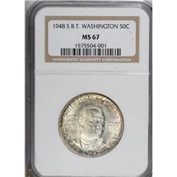 1948-S 50C Booker T. Washington MS67 NGC