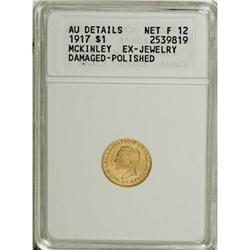 1917 G$1 McKinley F12 ANACS