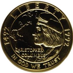 1992-W G$5 Columbus Gold Five Dollar Deep Cameo PR69 NG