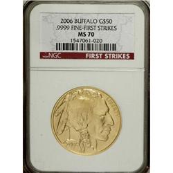 2006 $50 Buffalo MS70 NGC