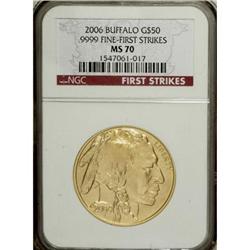 2006 $50 Buffalo MS70 NGC