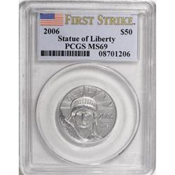 2006 $50 Half-Ounce Platinum Eagle First Strike MS69 P