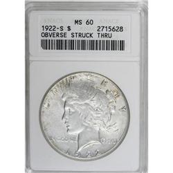 1922-S $1 MS60 ANACS
