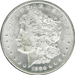 1880-CC $1 8/7 Reverse of 1878 MS61 NGC