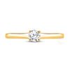 Image 2 : Round Diamond Solitaire Bridal Wedding Engagement Ring 1/4 Cttw 14KT Yellow Gold