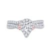 Image 2 : Bridal Wedding Ring Band Set 1 Cttw 14KT Two-tone Gold