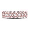 Image 2 : Round Diamond Vintage-inspired Band Ring 1/3 Cttw 10KT Rose Gold