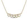 Image 1 : Round Diamond Heart Necklace 1/20 Cttw 14KT Yellow Gold