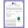 Image 2 : Genuine 6.5 ctw Emerald Necklace 14KT Rose Gold - REF-84M3T