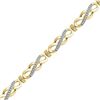 Image 1 : Round Diamond Infinity Bracelet 1/2 Cttw 10KT Yellow Gold