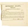 Image 1 : [EDWARDS GRANT] PARTLY PRINTED DOCUMENT SIGNED