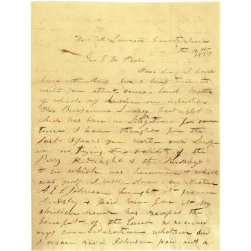 Stephen F. Austin Colony 1824 Land Grant Signed