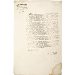 Mexico's abolition of slavery in Texas; 1837