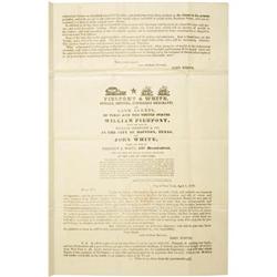 [CIRCULAR] Pierpont & White Advertisement; 1839