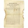 Image 1 : 1836 Santa Anna's Report on the Alamo siege