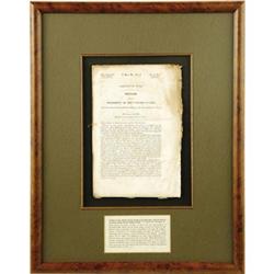 Andrew Jackson "Condition of Texas" 1836 Message