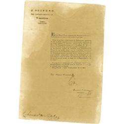 Texas Broadside establishing legislatures; 1824