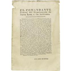 [Republic of the Rio Grande] Decree Signed