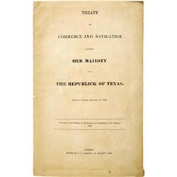 Texas and Great Britain Treaty; commerce; 1842.