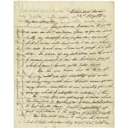 Superb Sam Houston Autograph Letter Signed