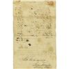 Image 1 : Samuel Houston Autograph Endorsement Signed